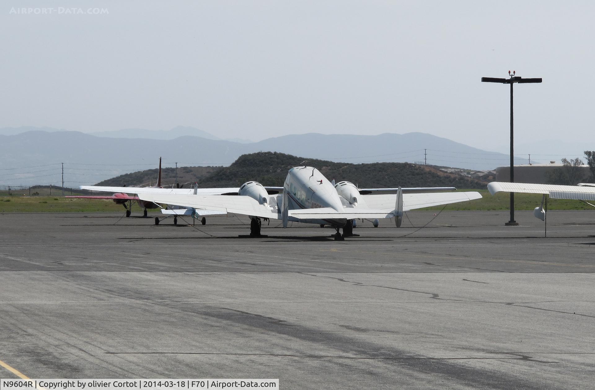 N9604R, 1959 Beech G18S C/N BA-469, rear view