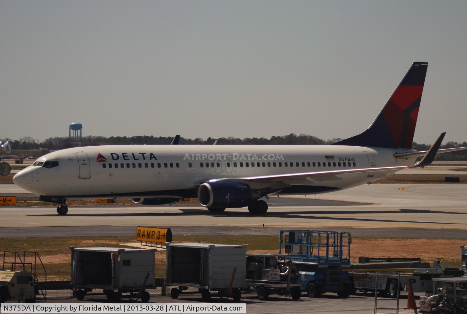 N375DA, 1998 Boeing 737-832 C/N 29623, Delta 737-800