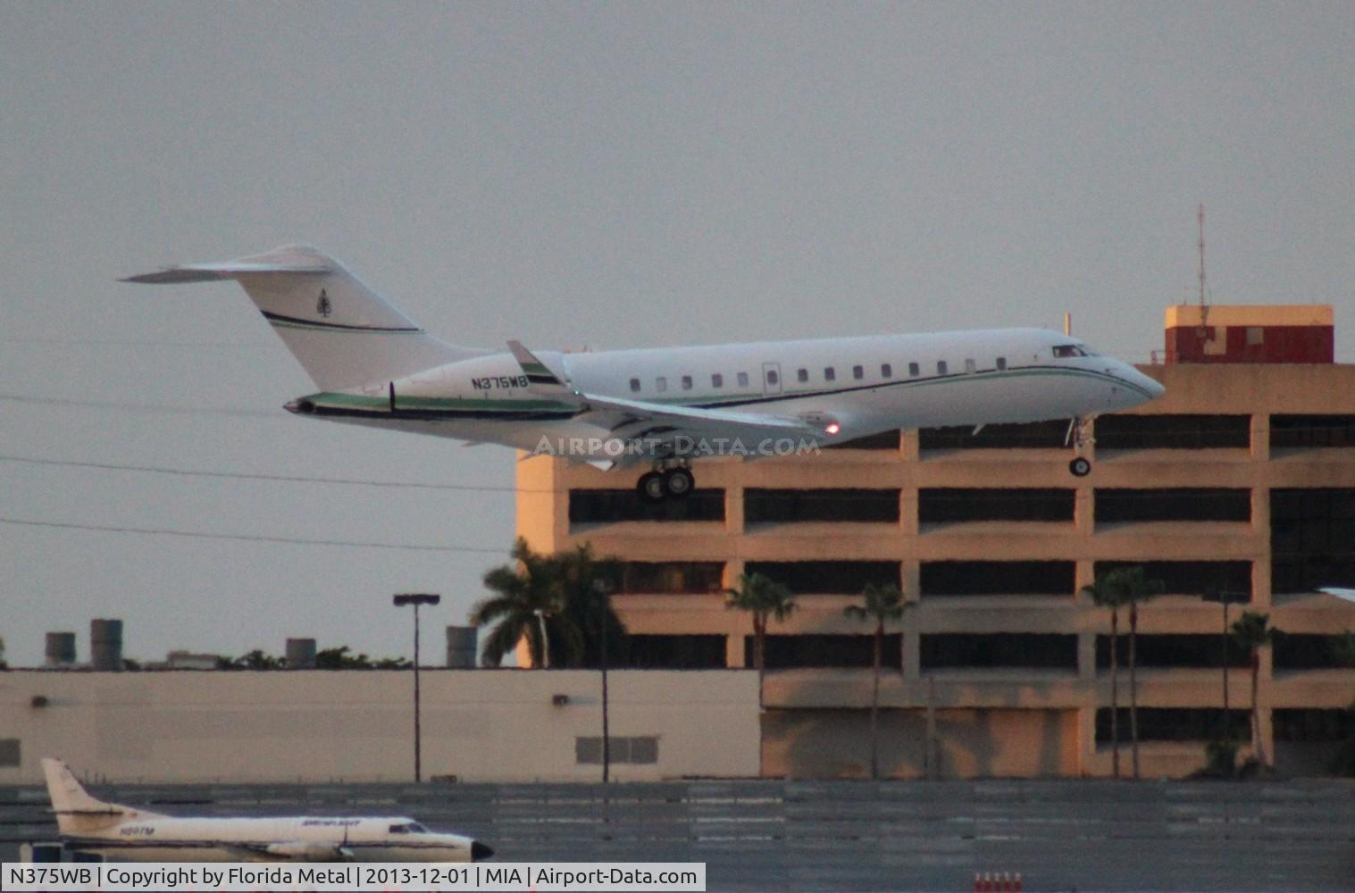 N375WB, 2008 Bombardier BD-700-1A11 Global 5000 C/N 9288, Global 5000