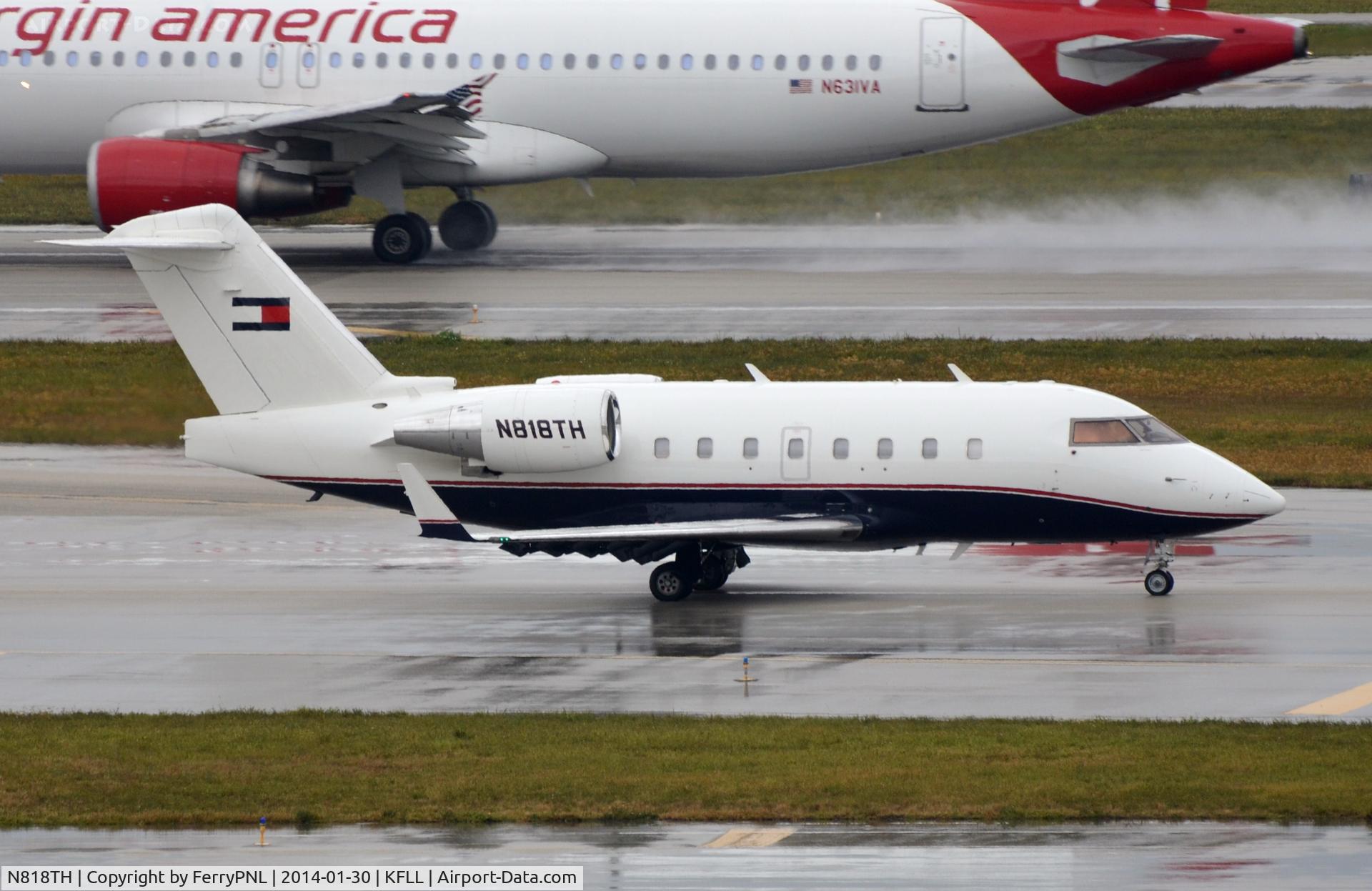 N818TH, 1996 Canadair Challenger 604 (CL-600-2B16) C/N 5315, Tommy Hillfiger is going home.