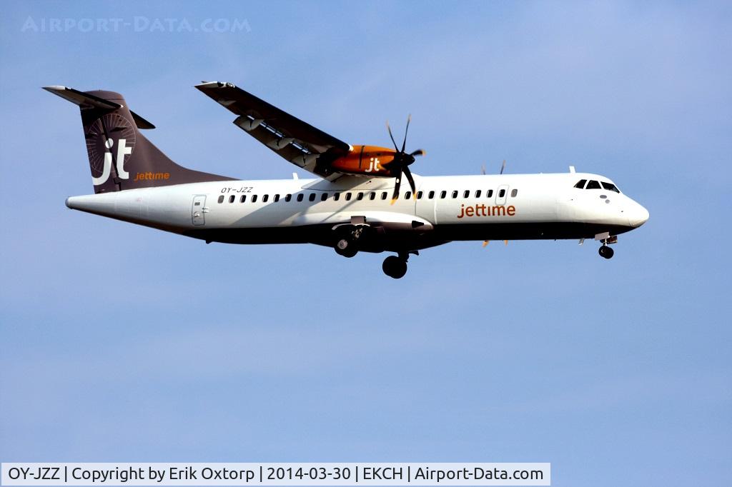 OY-JZZ, 1998 ATR 72-212A C/N 548, OY-JZZ landing in CPH