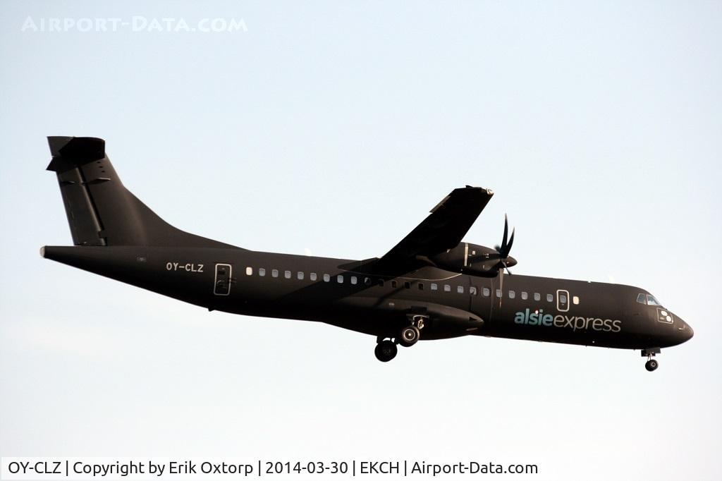 OY-CLZ, 2008 ATR 72-212A C/N 818, OY-CLZ landing in CPH