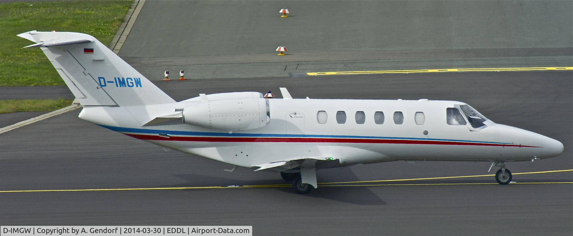 D-IMGW, 2012 Cessna 525A CitationJet CJ2+ C/N 525A-0498, Untitled (Privat) - is here on the taxiway at Düsseldorf Int'l(EDDL)