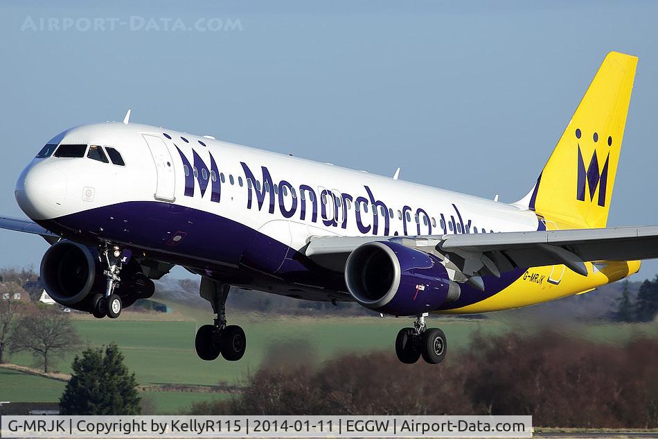 G-MRJK, 1999 Airbus A320-214 C/N 1081, London Luton - Monarch Airlinnes