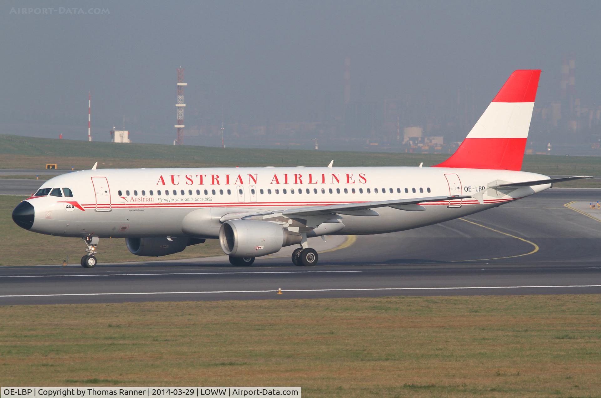 OE-LBP, 1998 Airbus A320-214 C/N 797, Austrian A320
