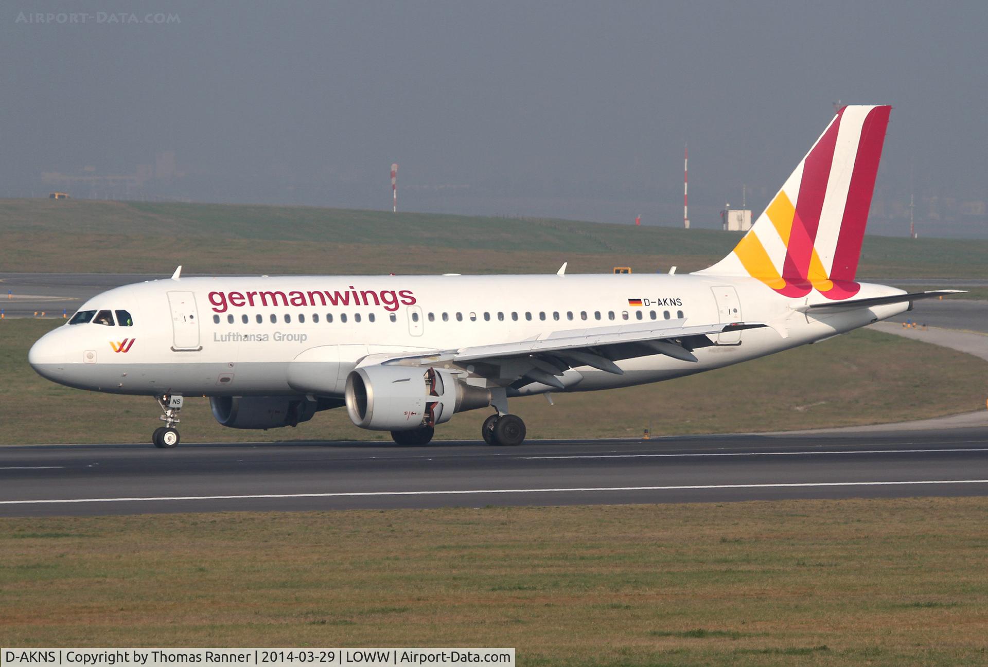 D-AKNS, 2000 Airbus A319-112 C/N 1277, Germanwings A319