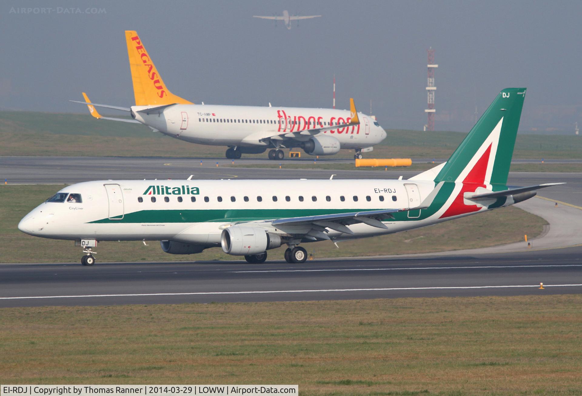 EI-RDJ, 2012 Embraer 175LR (ERJ-170-200LR) C/N 17000342, Alitalia Emb170
