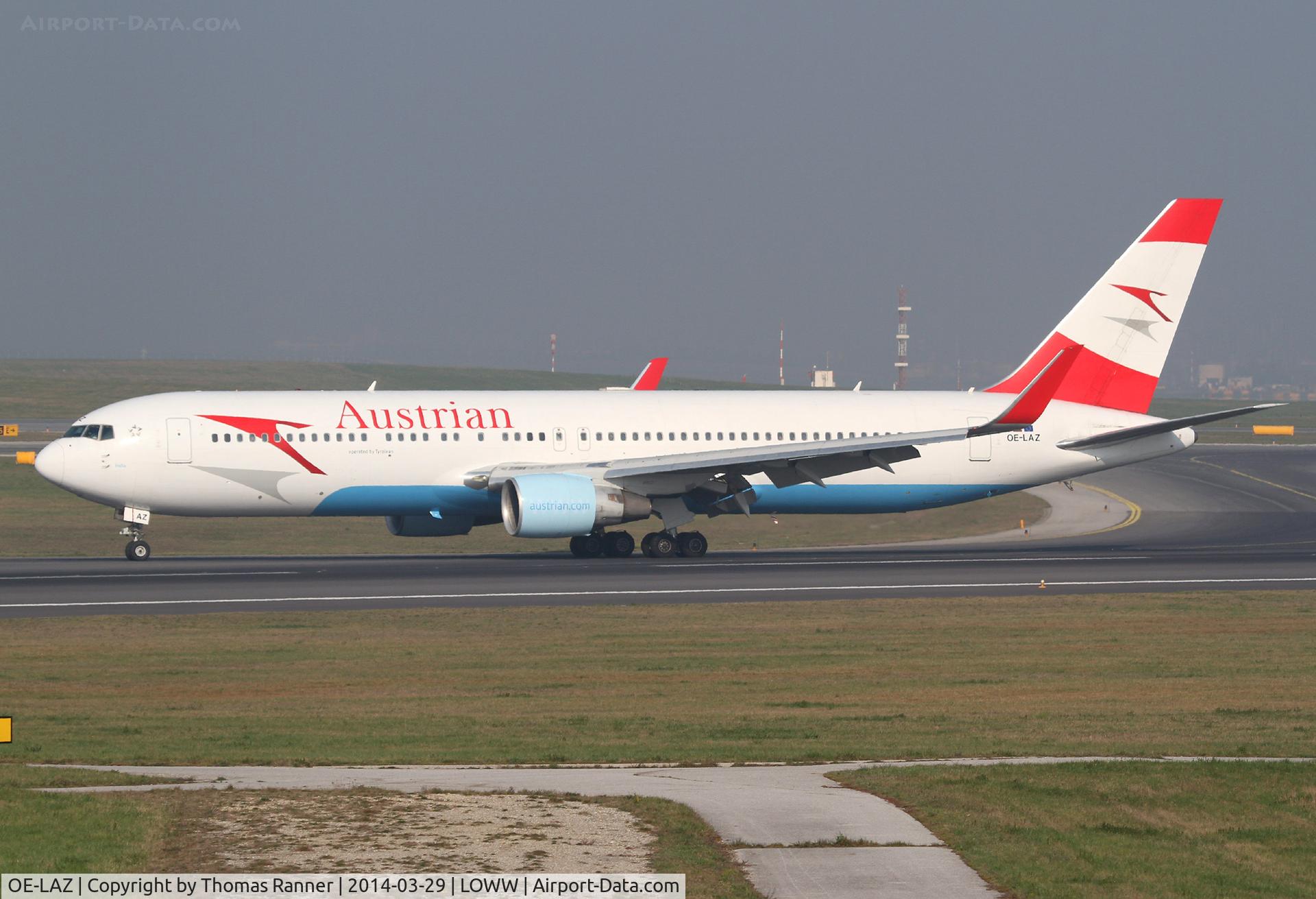 OE-LAZ, 1999 Boeing 767-3Z9 C/N 30331, Austrian B767
