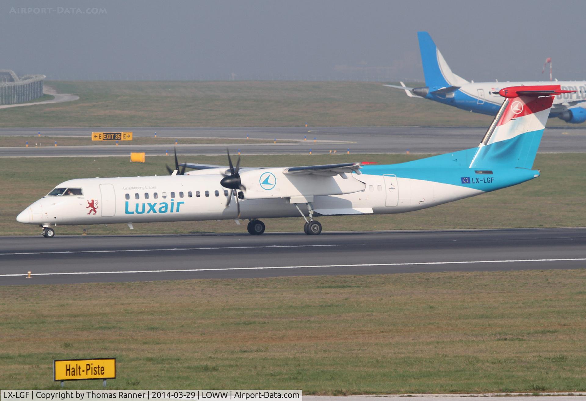 LX-LGF, 2011 De Havilland Canada DHC-8-402Q Dash 8 C/N 4349, Luxair DHC8
