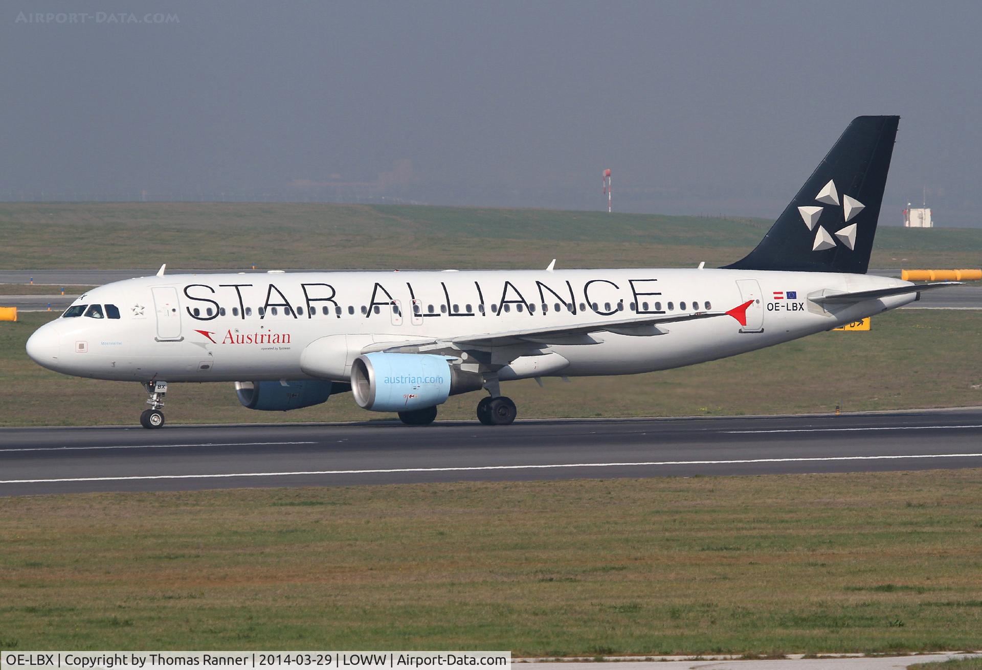 OE-LBX, 2002 Airbus A320-214 C/N 1735, Austrian A320