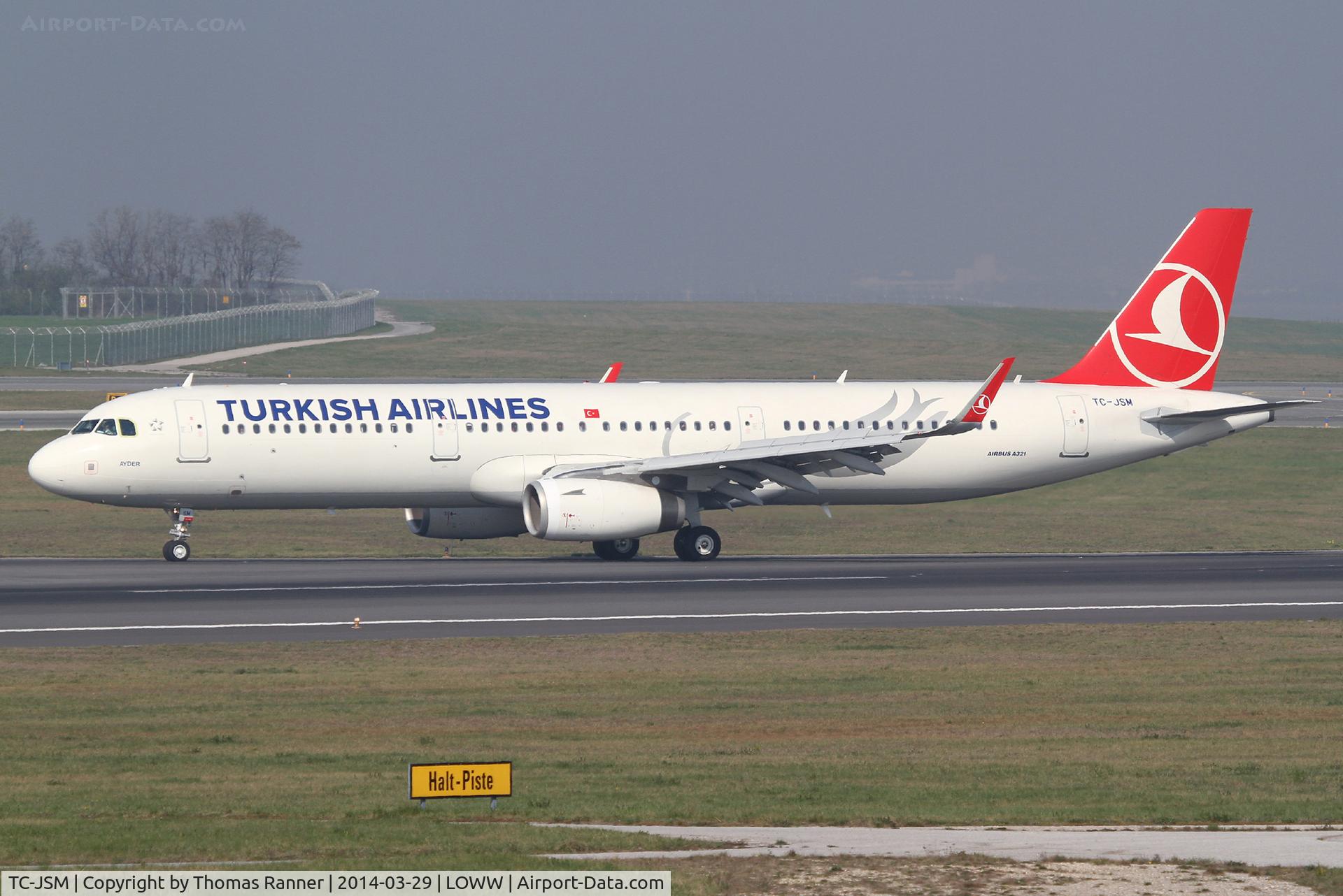 TC-JSM, 2013 Airbus A321-231 C/N 5689, Turkish A321