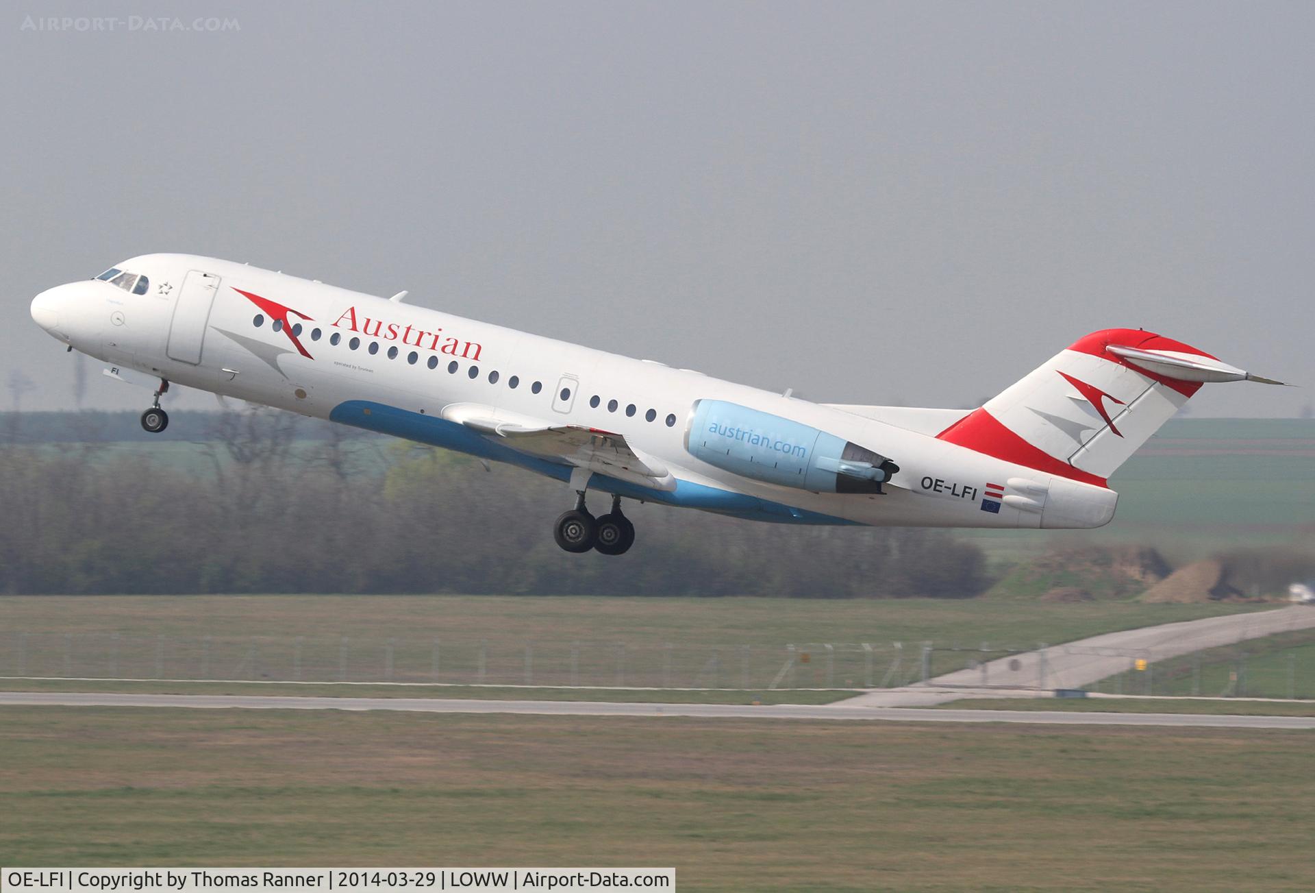 OE-LFI, 1995 Fokker 70 (F-28-0070) C/N 11529, Austrian Fokker 70