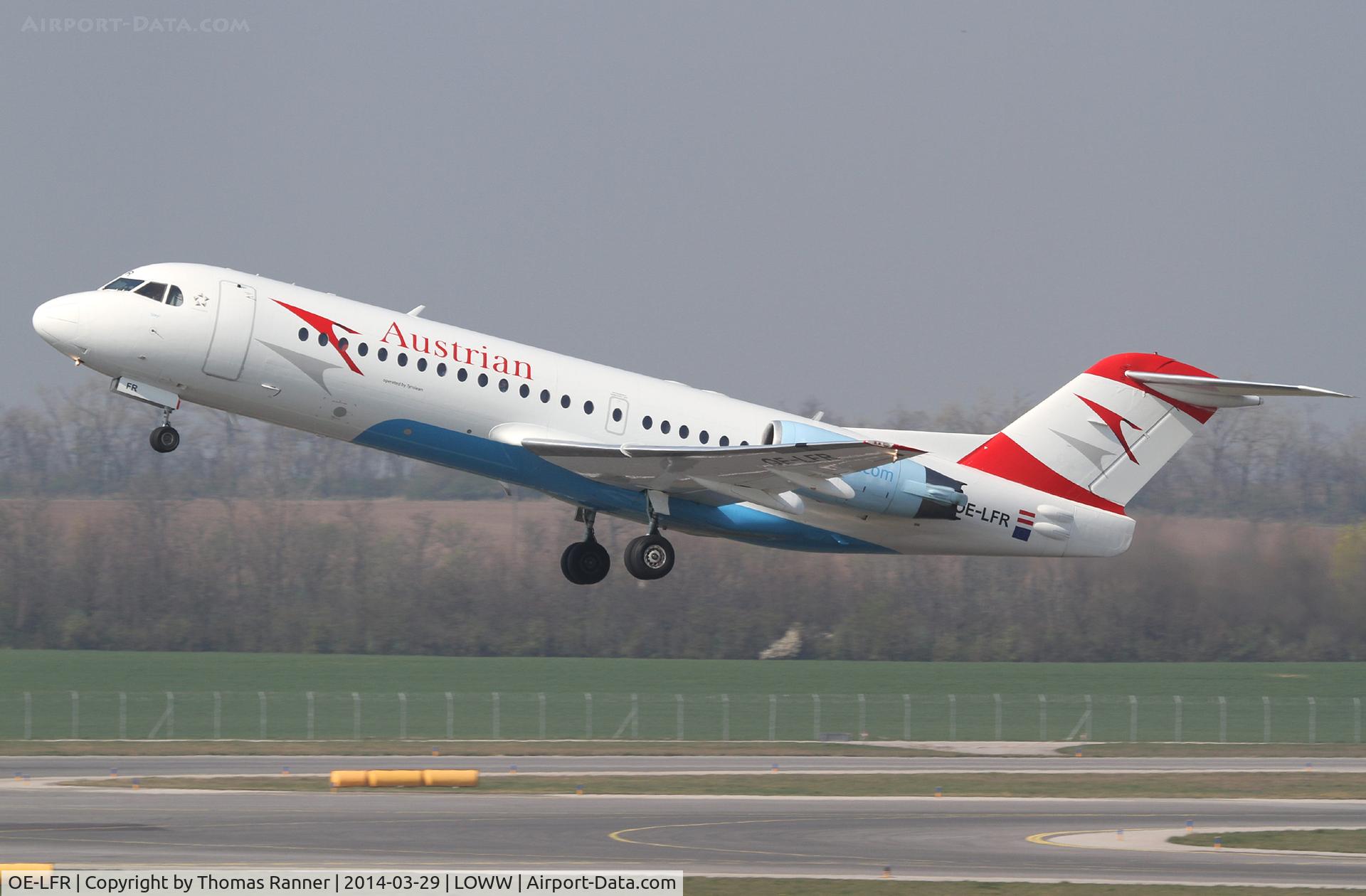 OE-LFR, 1996 Fokker 70 (F-28-0070) C/N 11572, Austrian Fokker 70