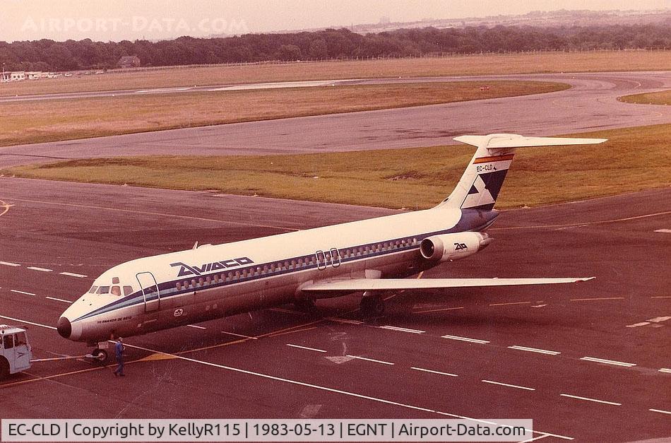 EC-CLD, 1975 McDonnell Douglas DC-9-32 C/N 47675, Newcastle Woolsington - Aviaco