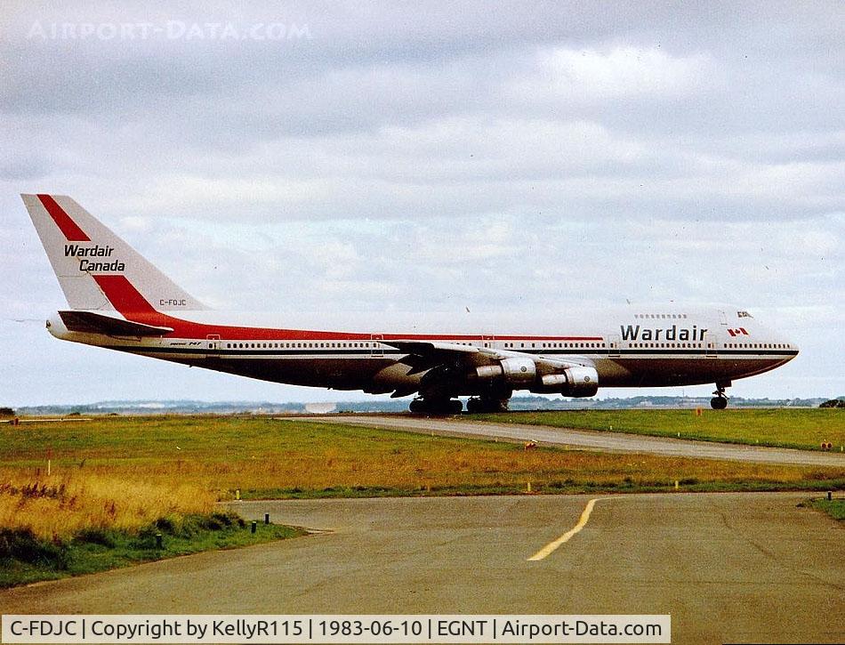 C-FDJC, 1971 Boeing 747-1D1 C/N 20208, Newcastle Woolsington - Wardair Canada