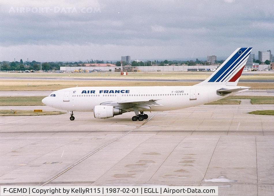 F-GEMD, 1984 Airbus A310-203 C/N 355, London Heathrow - Air France