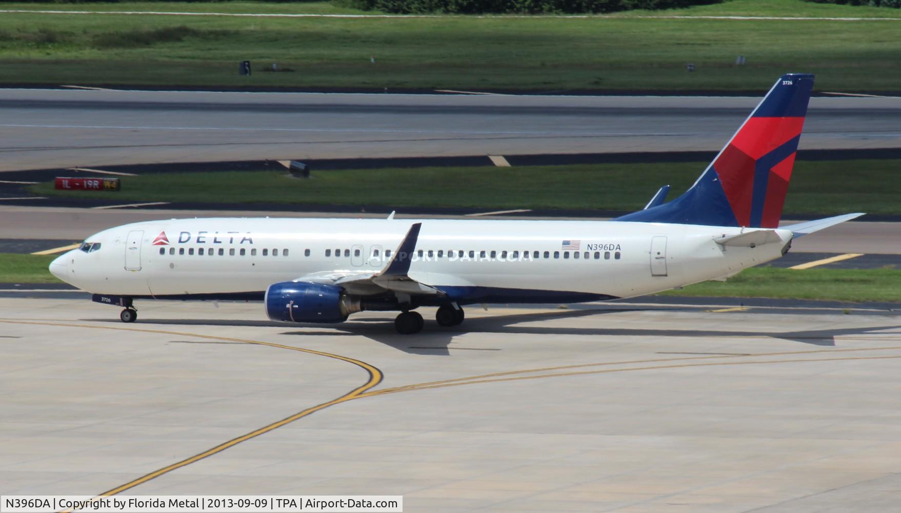 N396DA, 2000 Boeing 737-832 C/N 30378, Delta 737-800