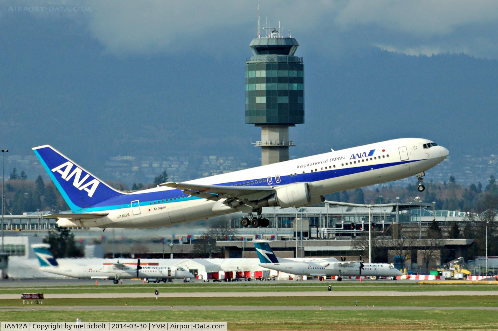 JA612A, 2004 Boeing 767-381/ER C/N 33506, ANA flt NH115 inaugural YVR-HND