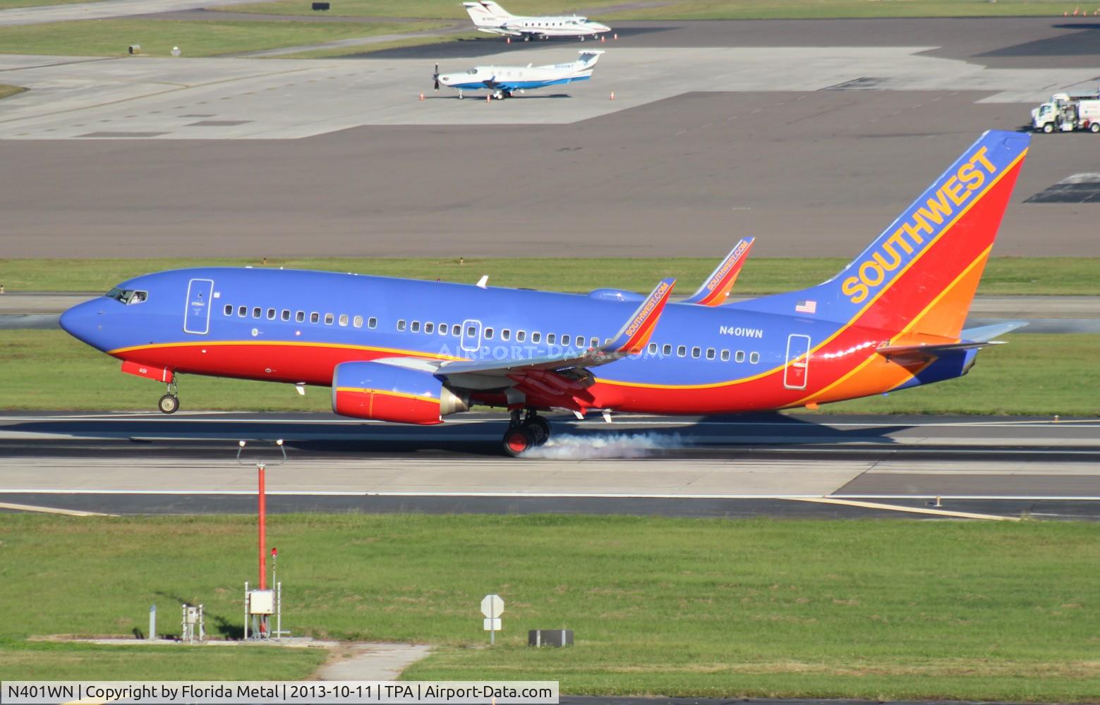 N401WN, 2001 Boeing 737-7H4 C/N 29813, Southwest 737-700