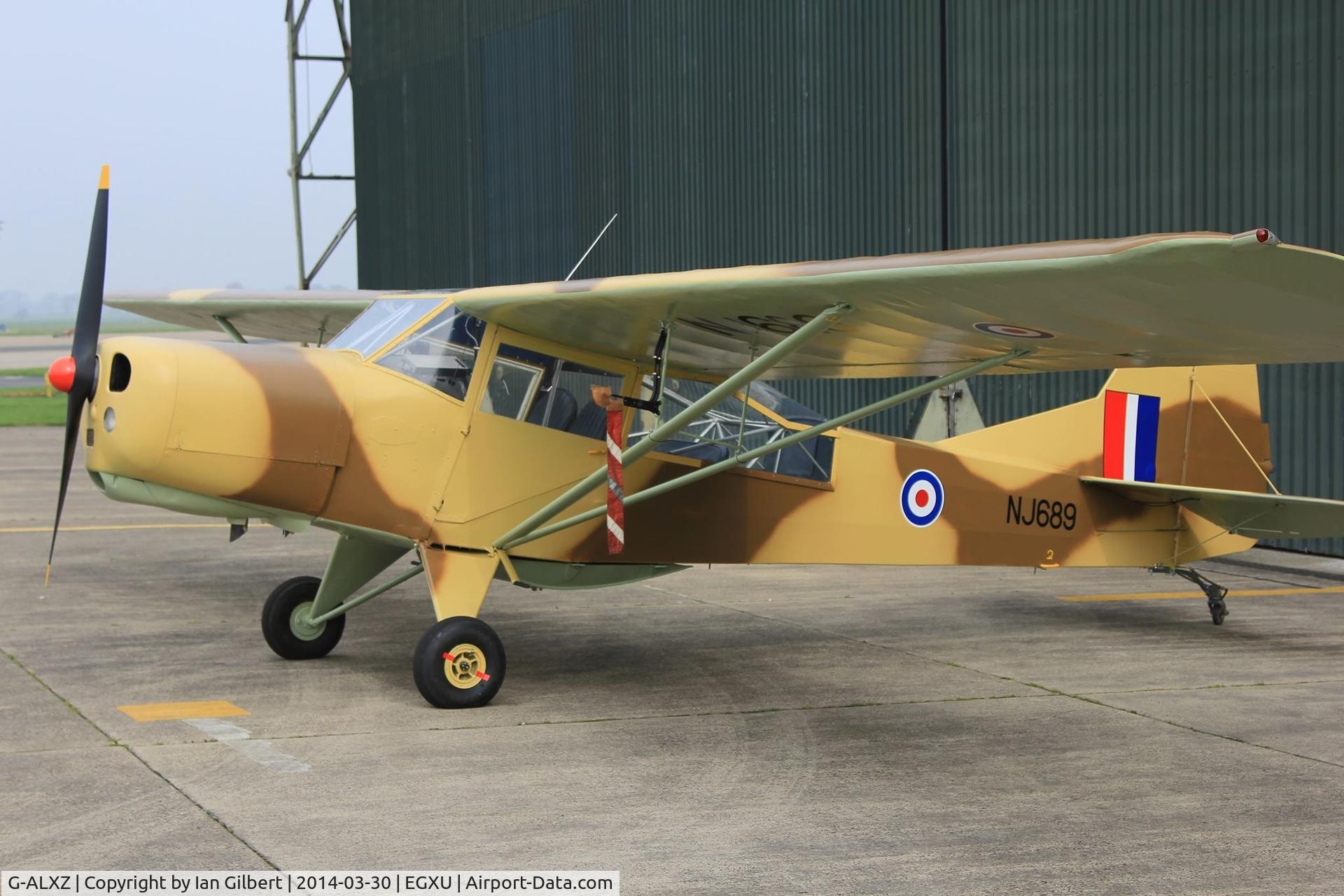 G-ALXZ, 1944 Taylorcraft Auster Mk.5/150 C/N 1082, NJ689 following return to military colours at RAF Linton on Ouse.