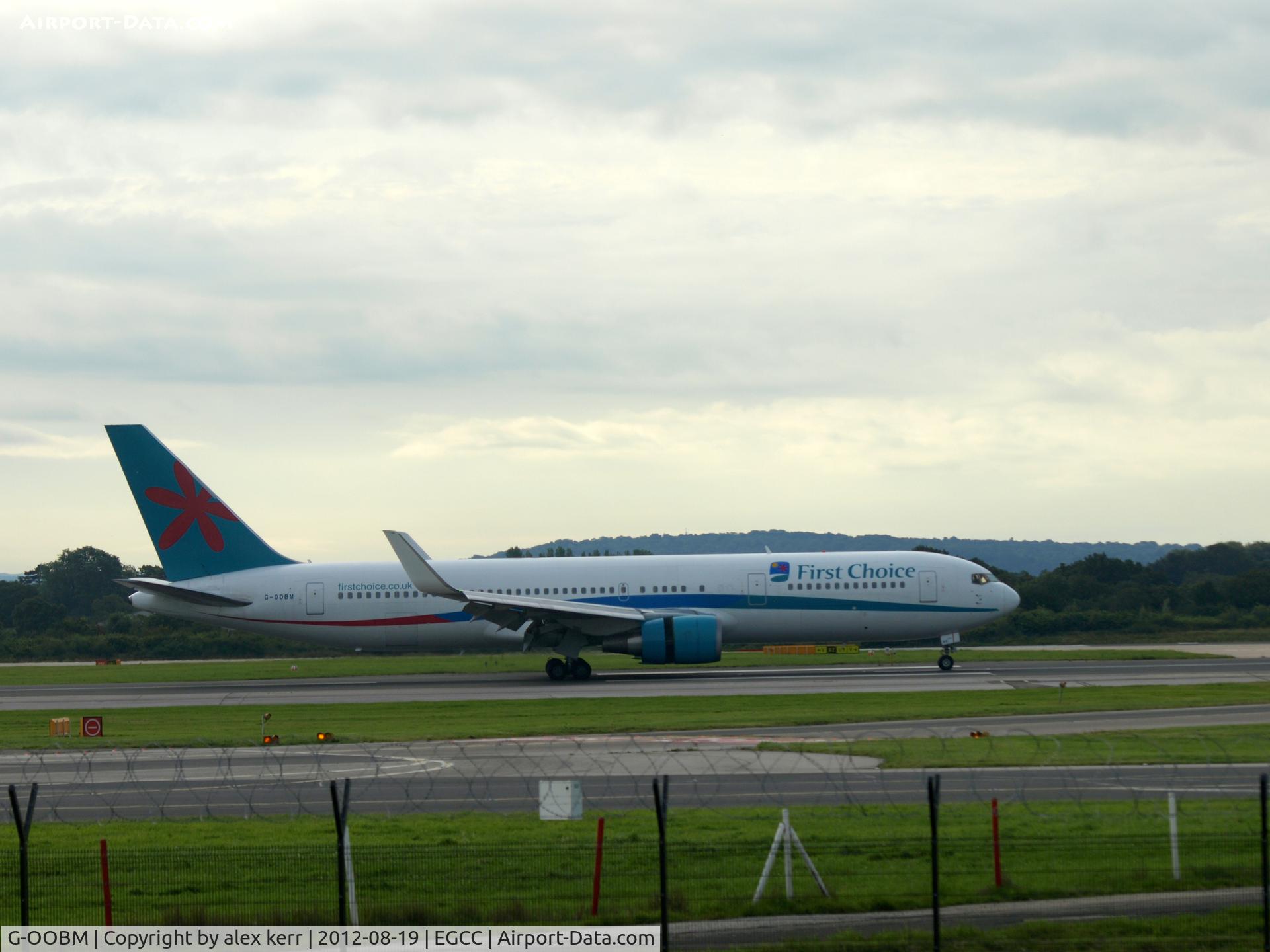 G-OOBM, 1995 Boeing 767-324 C/N 27568, first choice manchester