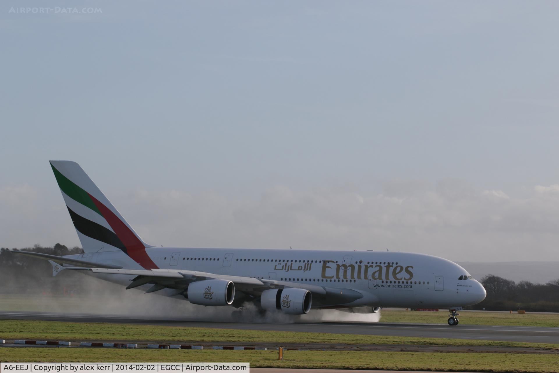 A6-EEJ, 2013 Airbus A380-861 C/N 127, taken at manchester airport