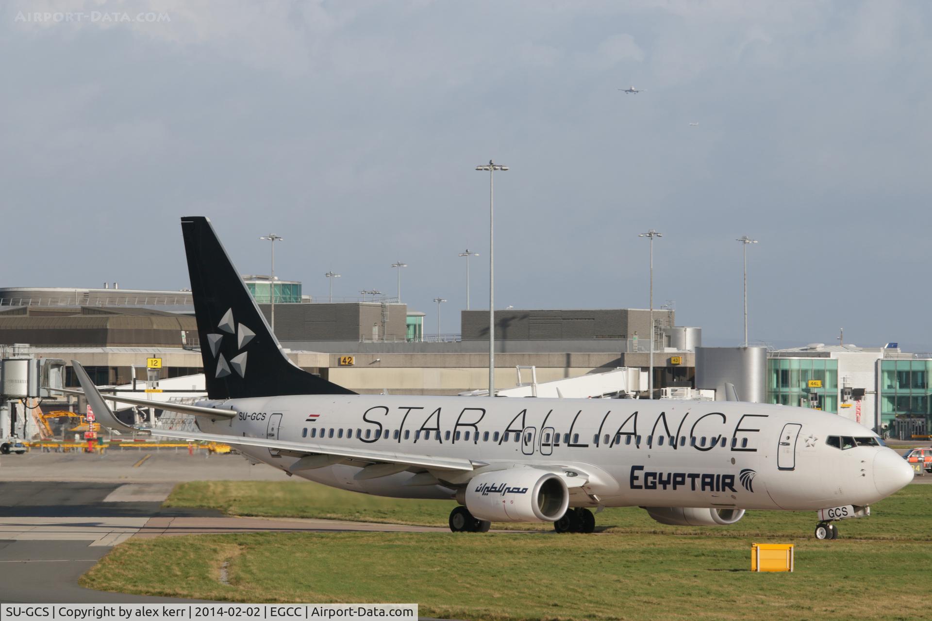 SU-GCS, 2008 Boeing 737-866 C/N 35563, taken at manchester airport  star aliance colors