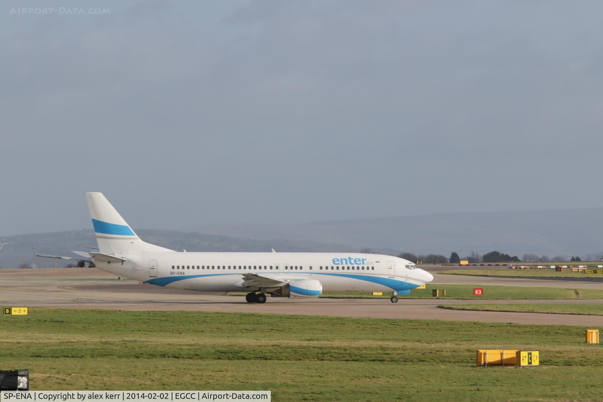 SP-ENA, 1993 Boeing 737-4Q8 C/N 26320, taken at manchester airport  departure