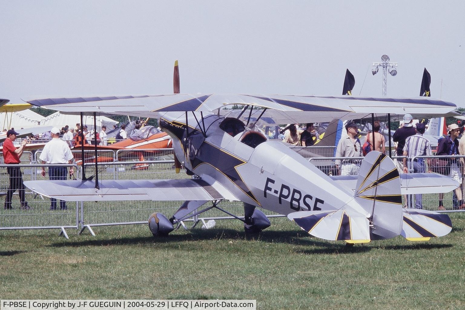 F-PBSE, 1993 CASA 1-131E Jungmann C/N 2224, On display at La Ferté-Alais, 2004 airshow.