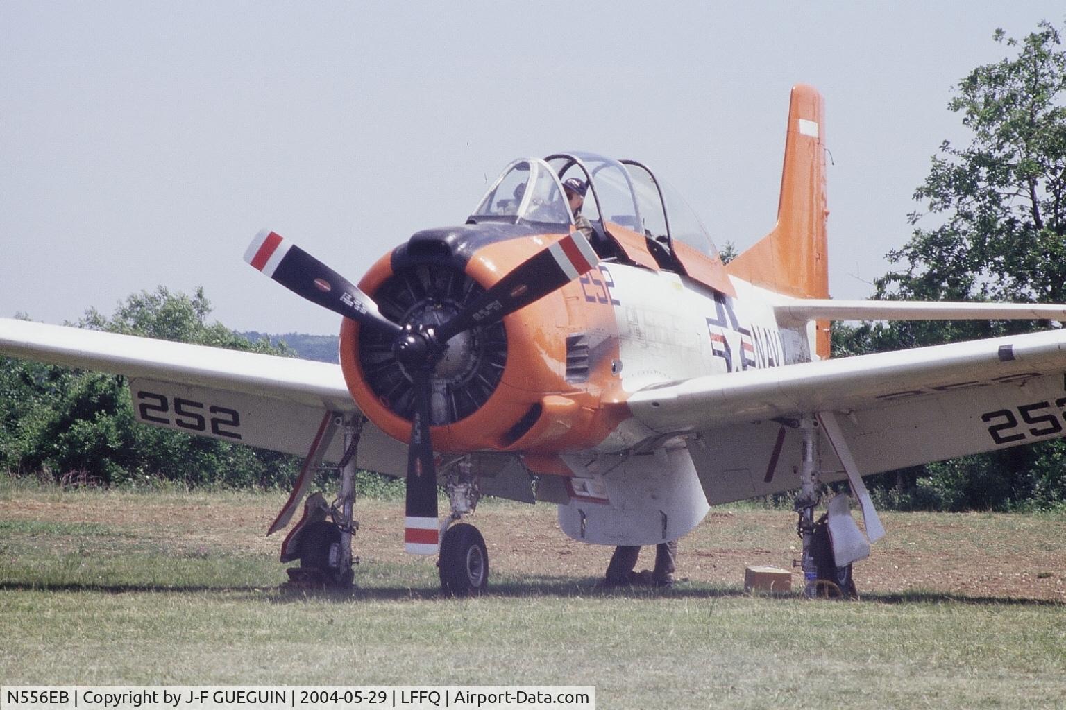 N556EB, 1985 North American T-28C Trojan Trojan C/N 226-143 (140566), N556EB on display at La Ferté-Alais, 2004 airshow.