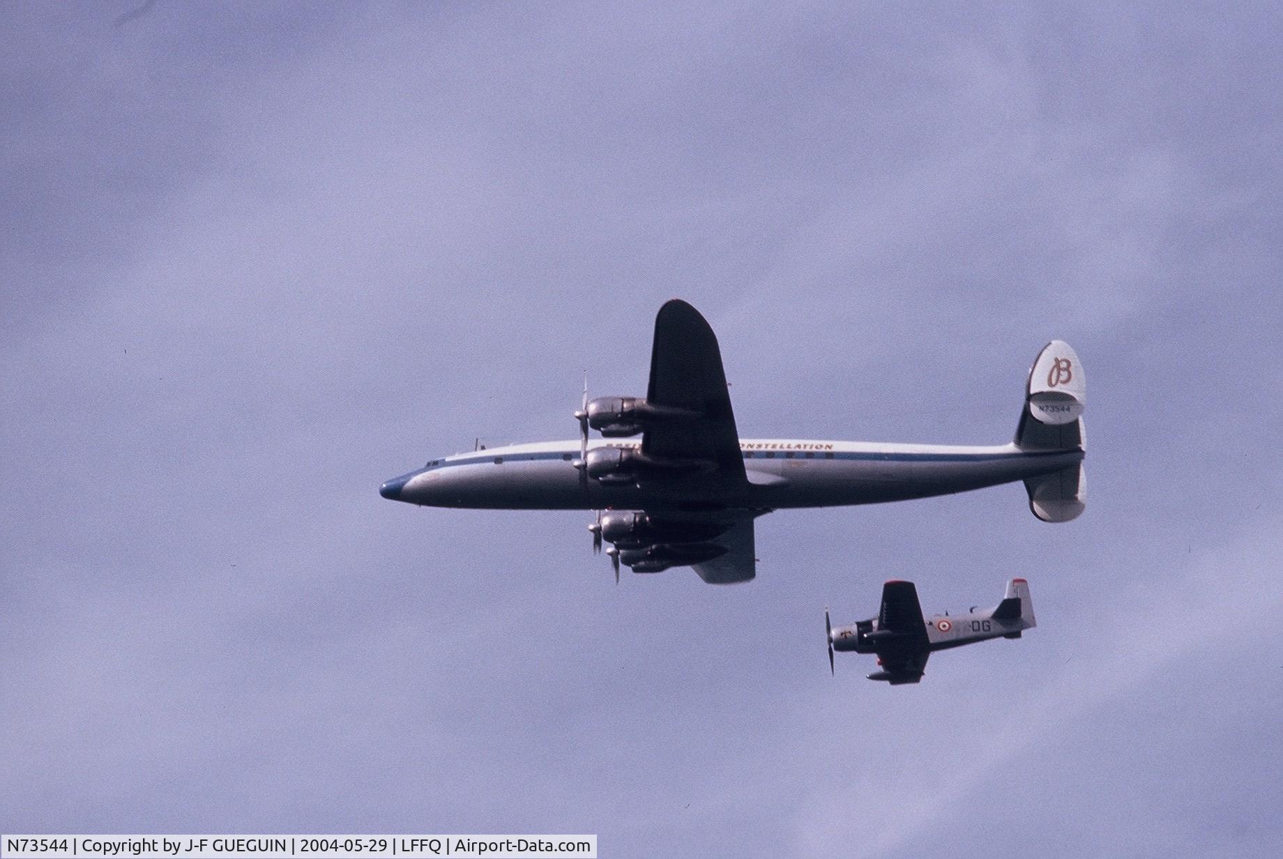 N73544, 1955 Lockheed C-121C Super Constellation (L-1049F) C/N 1049F-4175, Seen at La Ferté-Alais, 2004 airshow.