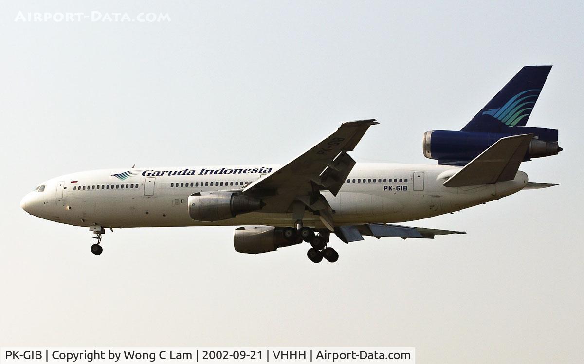 PK-GIB, 1976 McDonnell Douglas DC-10-30 C/N 46919, Garuda Indonesia