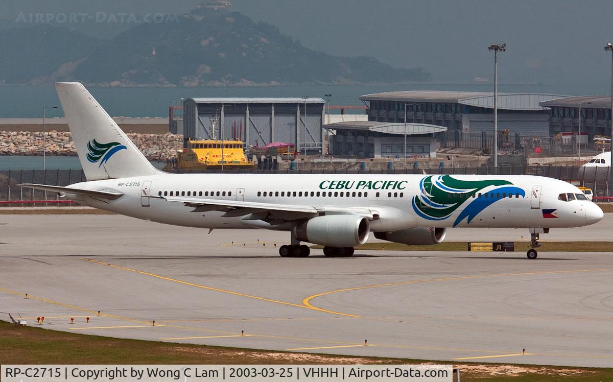 RP-C2715, 1989 Boeing 757-236 C/N 24371, Cebu Pacific