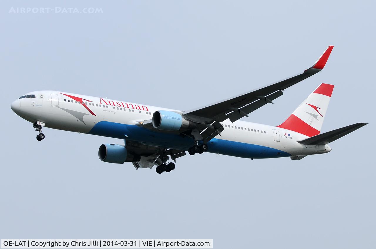 OE-LAT, 1991 Boeing 767-31A C/N 25273, Austrian Airlines