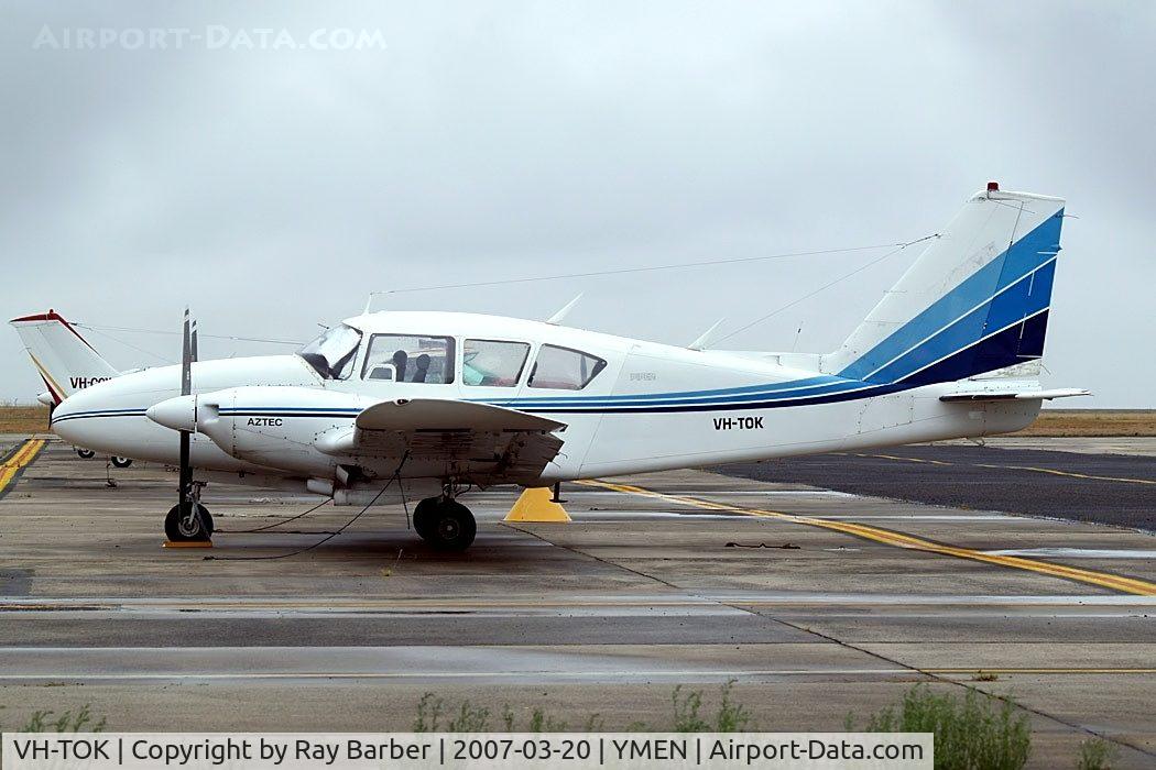 VH-TOK, 1969 Piper PA-23-250 Aztec C/N 27-4179, Piper PA-23-250 Aztec D [27-4179] Melbourne-Essendon~VH 20/03/2007