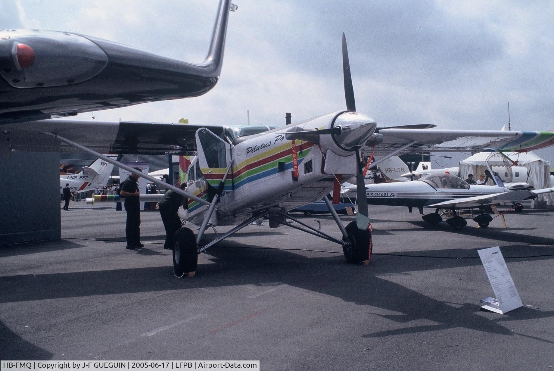 HB-FMQ, 2005 Pilatus PC-6/B2-H4 Turbo Porter C/N 946, On display at Paris-Le Bourget 2005 airshow.
