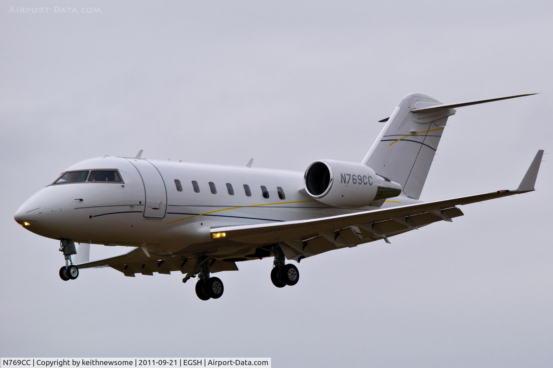 N769CC, 2008 Bombardier Challenger 605 (CL-600-2B16) C/N 5769, Arriving in style !