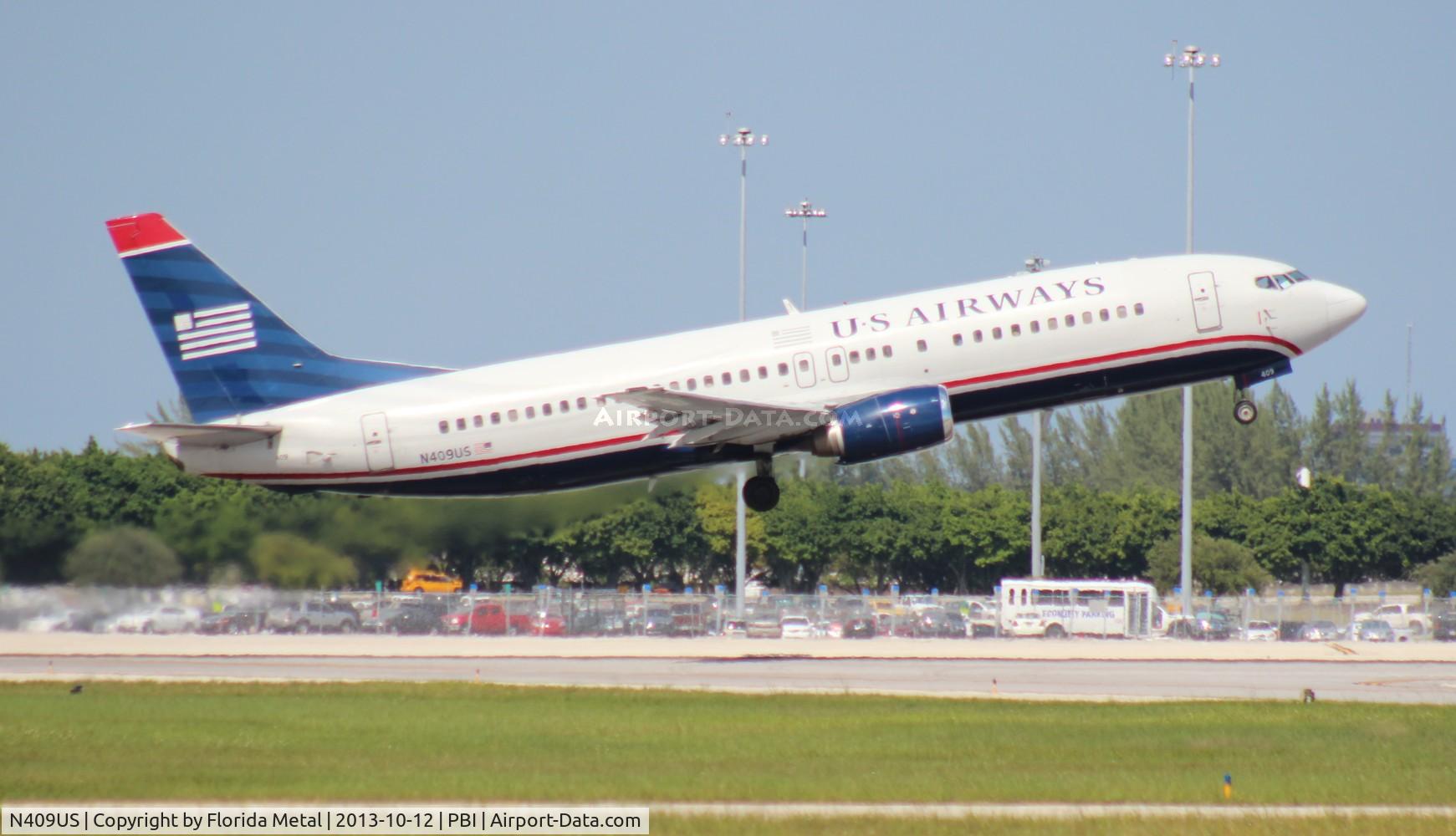 N409US, 1988 Boeing 737-401 C/N 23879, US Airways 737-400
