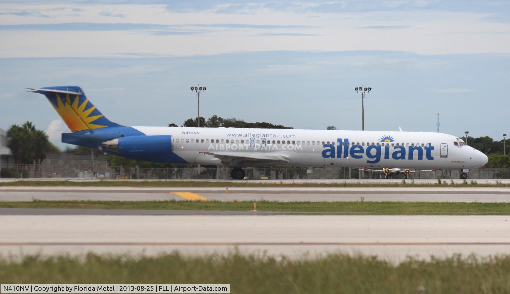 N410NV, 1992 McDonnell Douglas MD-83 (DC-9-83) C/N 49965, Allegiant DC-9-83