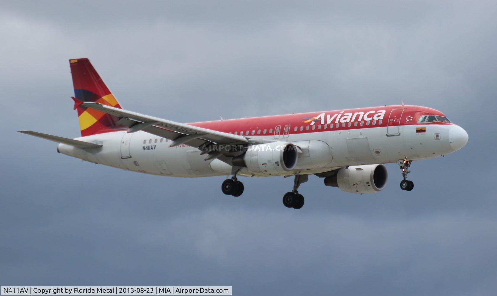 N411AV, Airbus A320-214 C/N 4011, Avianca A320