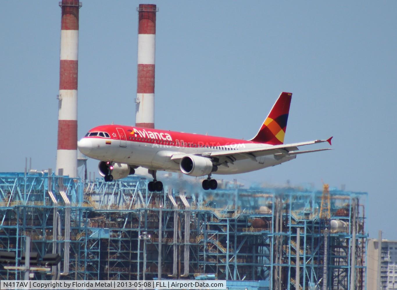 N417AV, 2010 Airbus A320-214 C/N 4175, Avianca A320