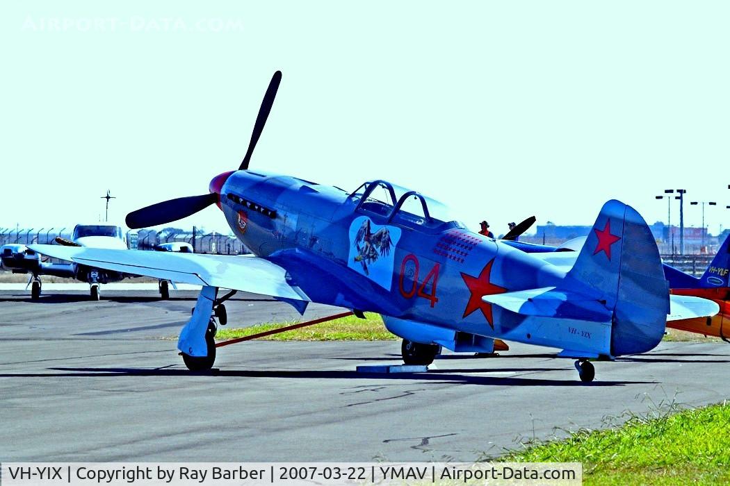 VH-YIX, 2004 Yakovlev Yak-9UM C/N 0470409, Yakovlev Yak-9U-M [0470409] Avalon~VH 22/03/2007