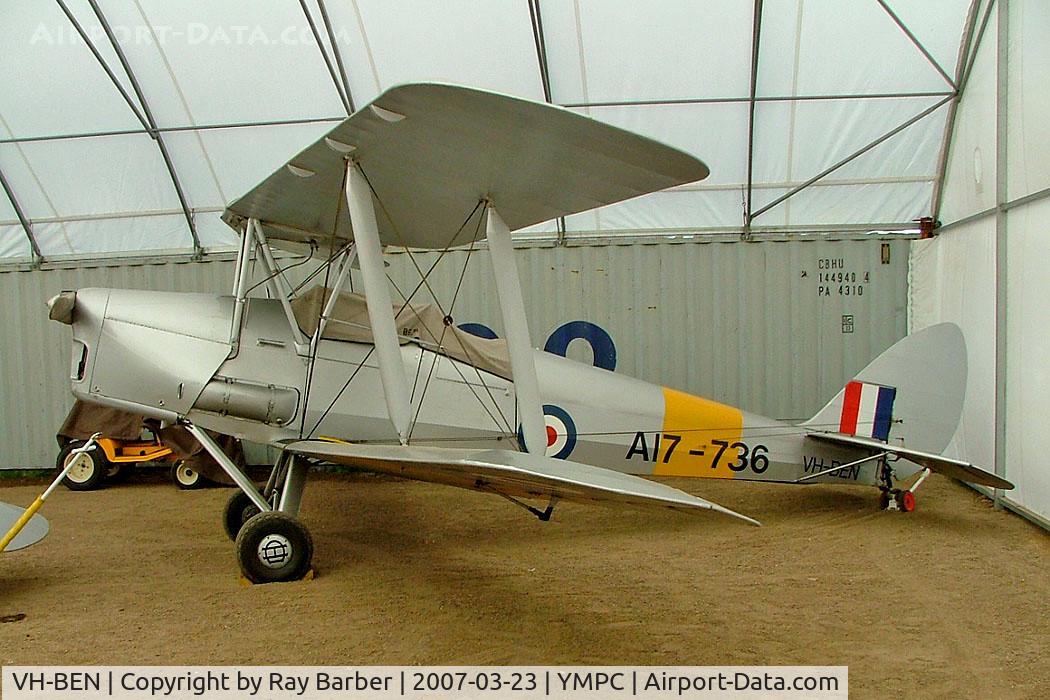 VH-BEN, 1945 De Havilland Australia DH-82A Tiger Moth C/N DHA1067, De Havilland DH.82A Tiger Moth [DHA1067] RAAF Williams-Point Cook~VH 23/03/2007