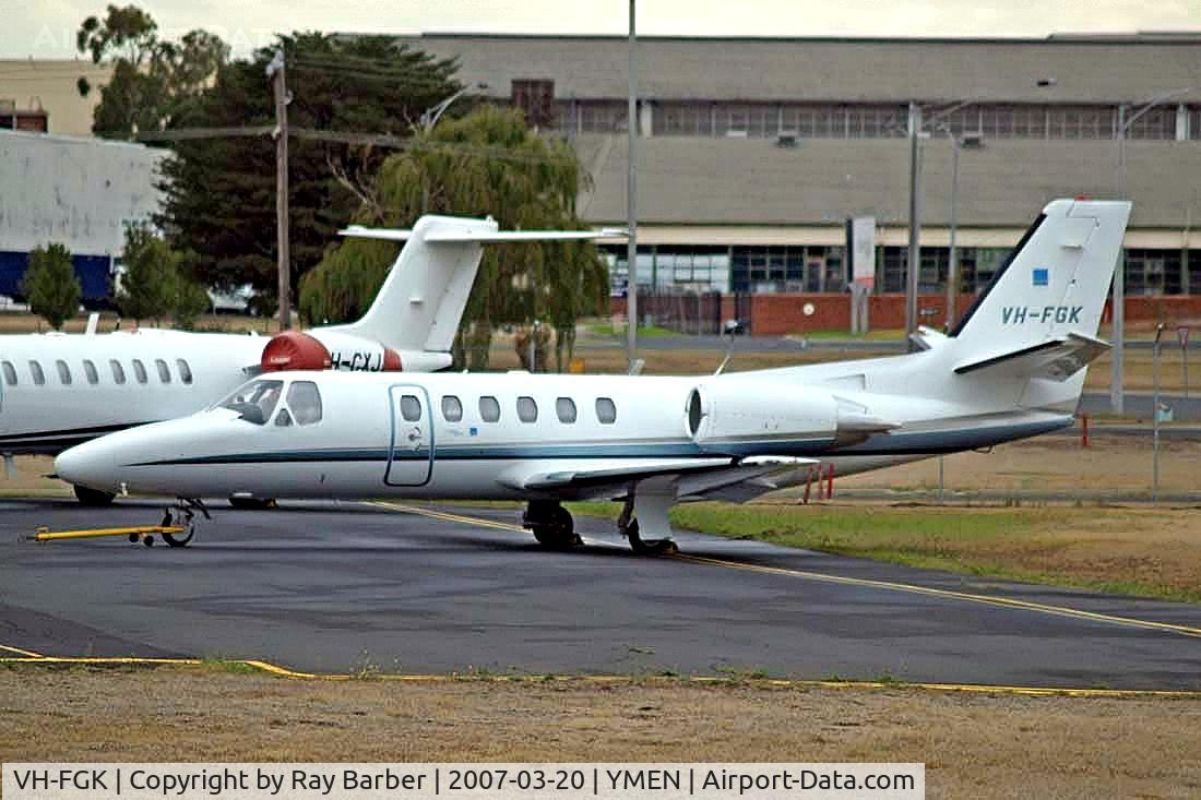 VH-FGK, 1998 Cessna 550 Citation Bravo C/N 550-0852, Cessna Citation Bravo [550-0852] Melbourne-Essendon~VH 20/03/2007