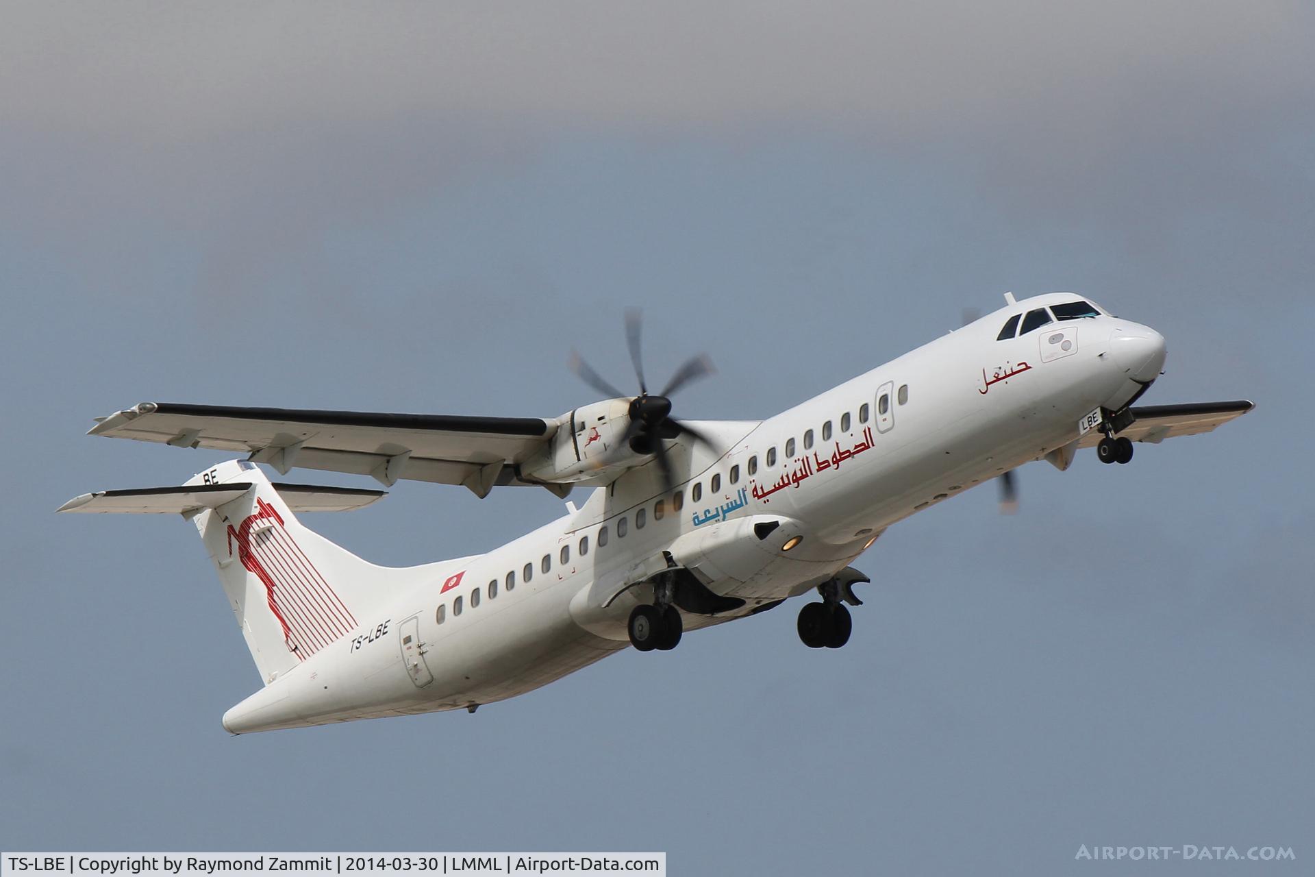 TS-LBE, 2008 ATR 72-212A C/N 794, ATR72 TS-LBE Tunisair Express.