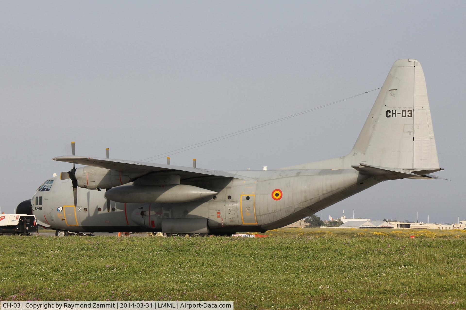 CH-03, 1972 Lockheed C-130H Hercules C/N 382-4461, C130H Hercules CH-03 Belgian Air Force.