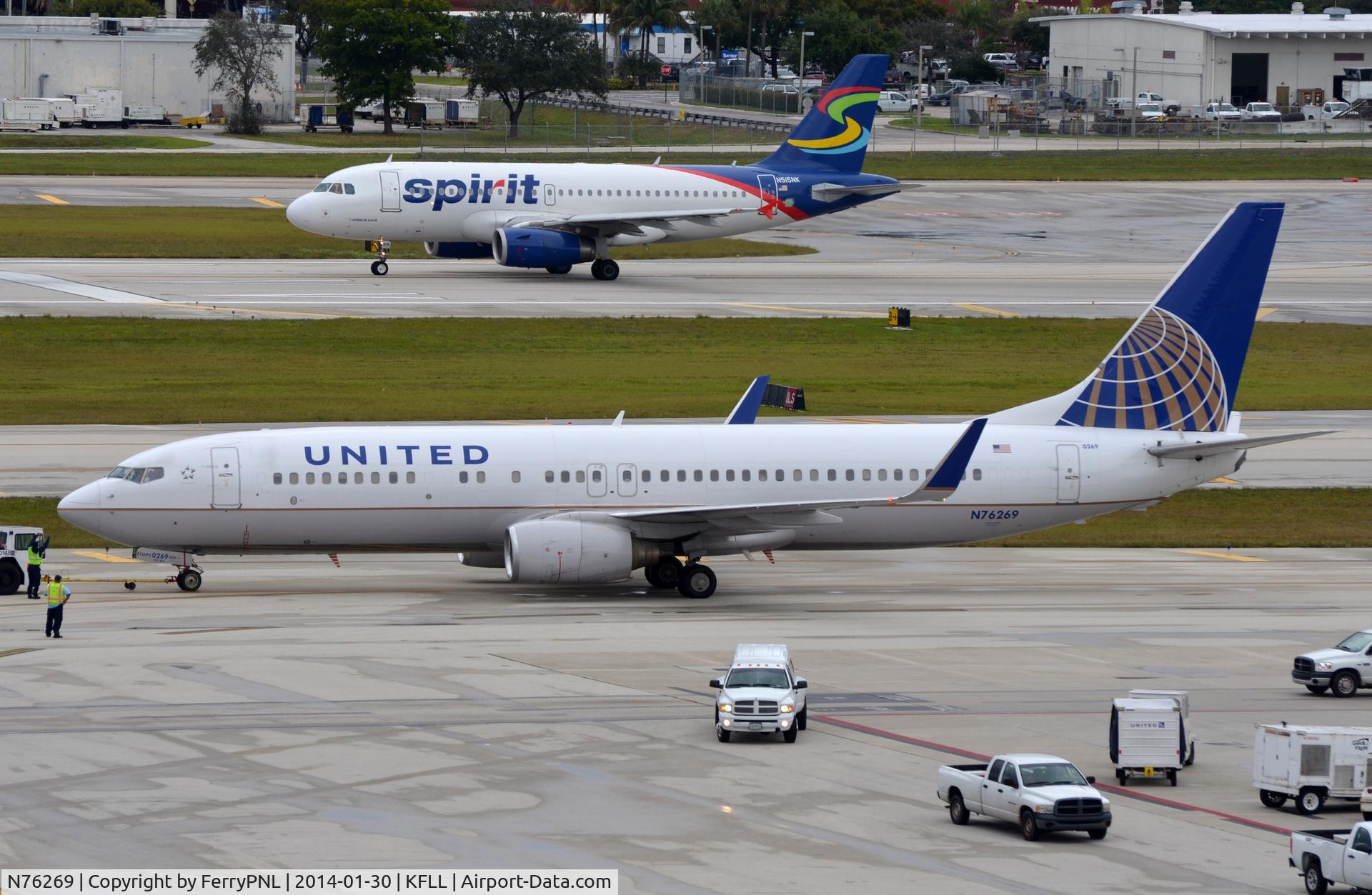 N76269, 2001 Boeing 737-824 C/N 31588, United B738 pushed-back.