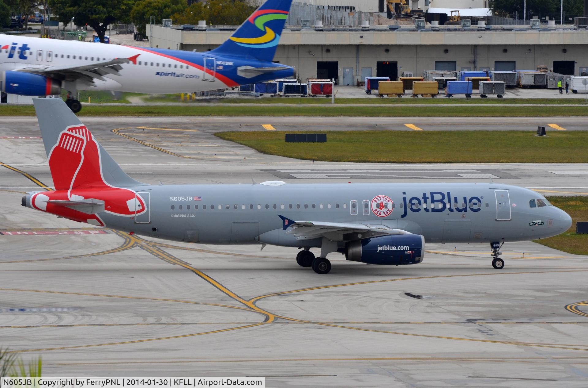 N605JB, 2005 Airbus A320-232 C/N 2368, The JetBlue Red Socks A320