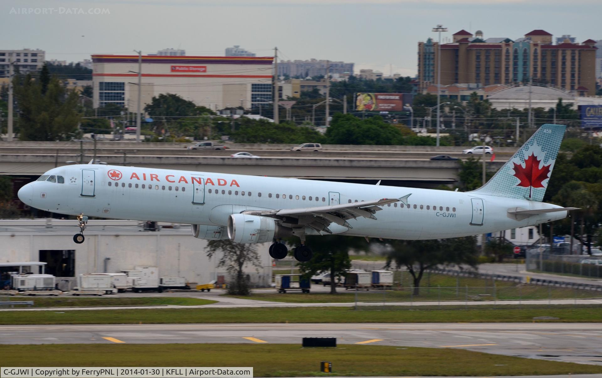 C-GJWI, 2002 Airbus A321-211 C/N 1772, Air Canada A321 landing