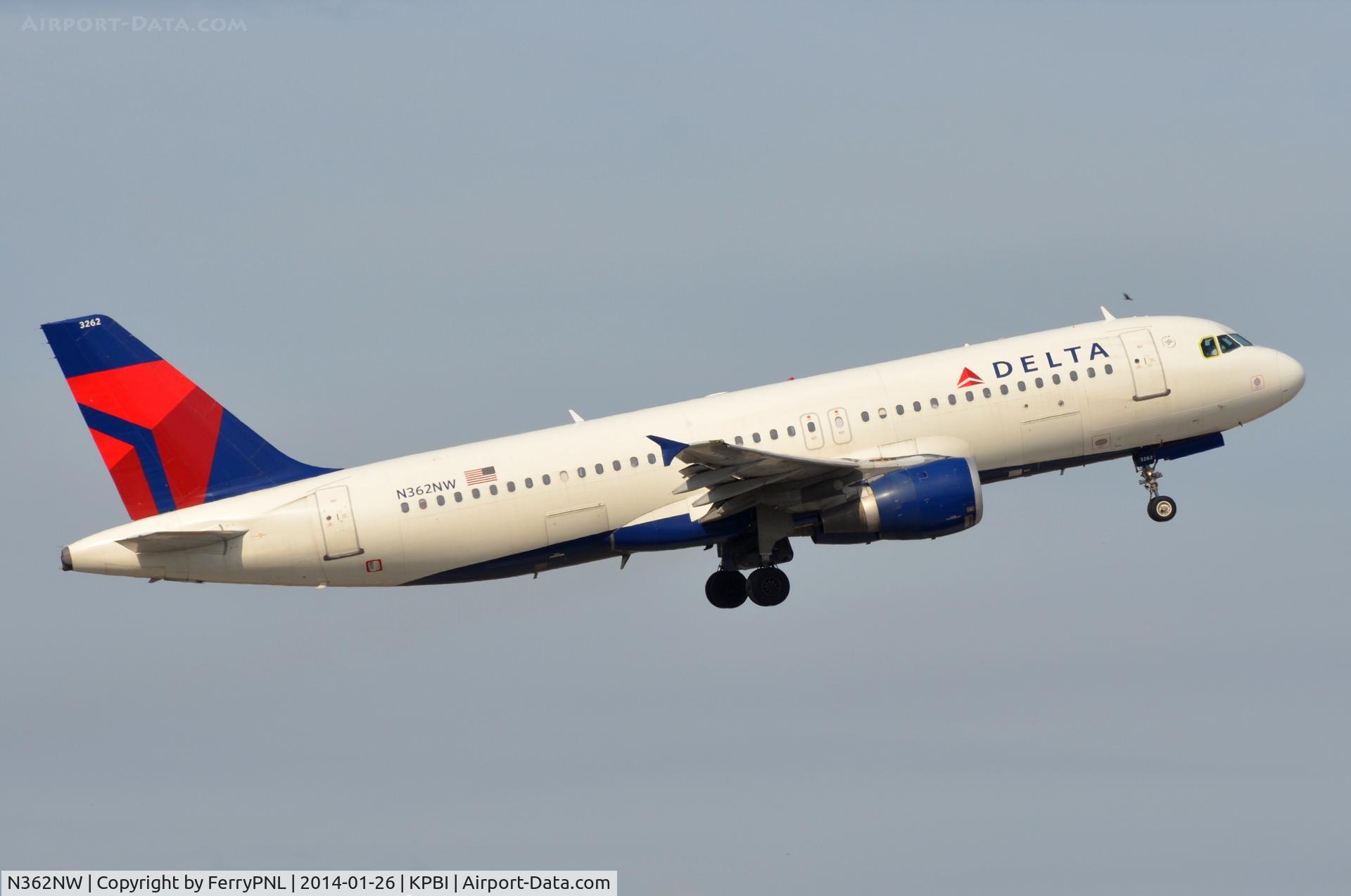 N362NW, 1998 Airbus A320-212 C/N 0911, Delta A320